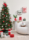 Christmas, Christmas living area, Christmas living area featuring Resene Double Rice Cake