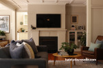 Living room, Lounge, Fireplace inspiration, Mantlepiece, Neutrals, Resene